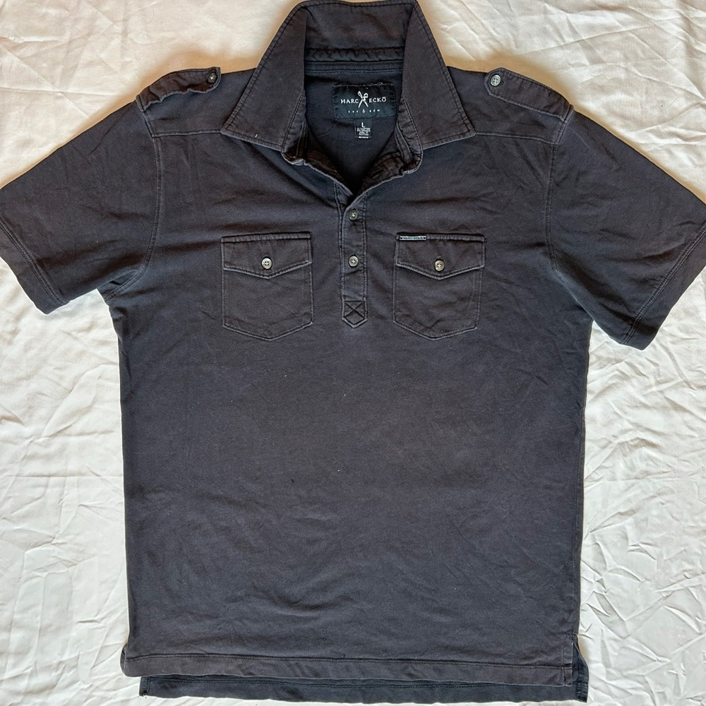 Marc Ecko Men's Black Polo Shirt